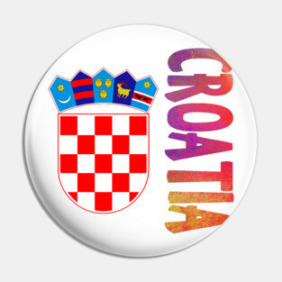 Croatia Coat of Arms Design Pin