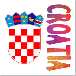 Croatia Coat of Arms Design Posters and Art