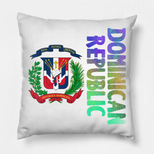 Dominican Republic Coat of Arms Design Pillow