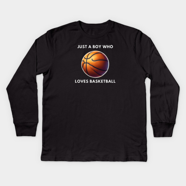 Basketball player gift Kids Long Sleeve T-Shirt by BlackMeme94