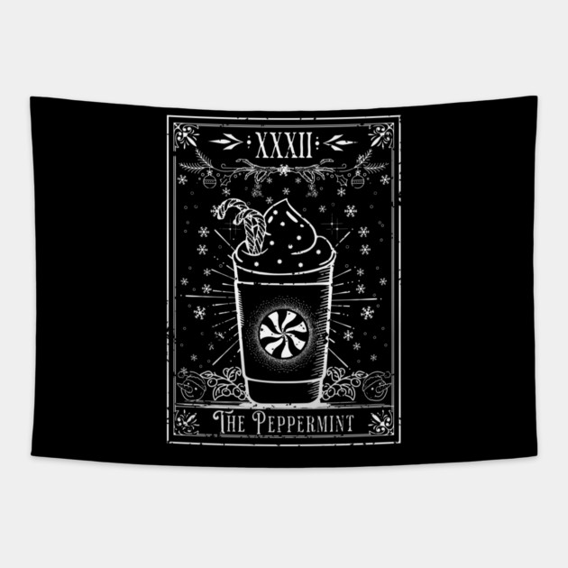 The Peppermint Latte Tarot Card Tapestry by H. R. Sinclair