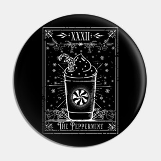 The Peppermint Latte Tarot Card Pin