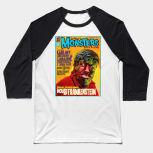 Famous Monsters of Filmland Baseball T-Shirt