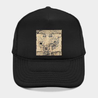Old Nautical Map Hat