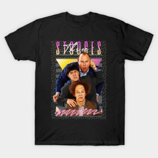 Three Stooges Retro Aesthatic Fan Art T-Shirt