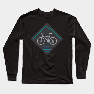 Mountain Bike Outdoor Cycling Logo Long Sleeve T-Shirt