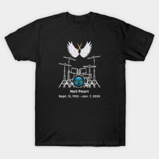 Neil Peart Rush Band Tribute T-Shirt