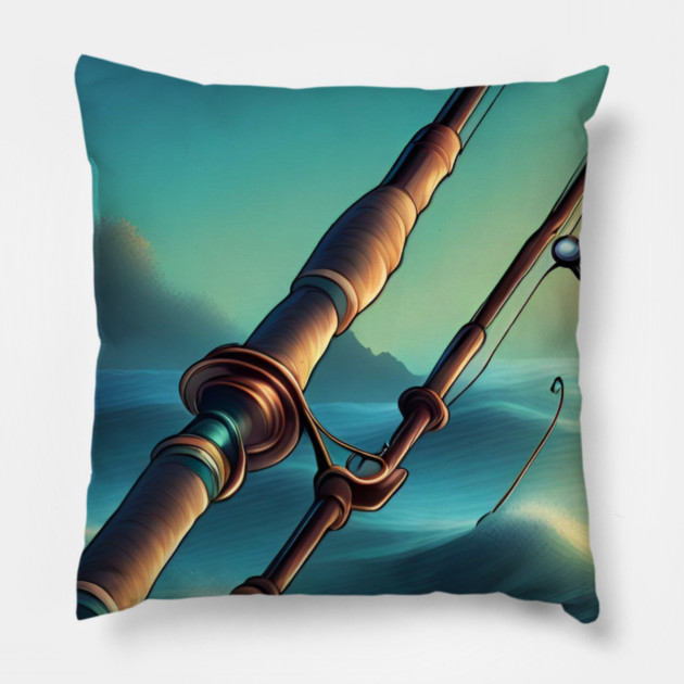 Fishing Lover Pillow by BlackMeme94