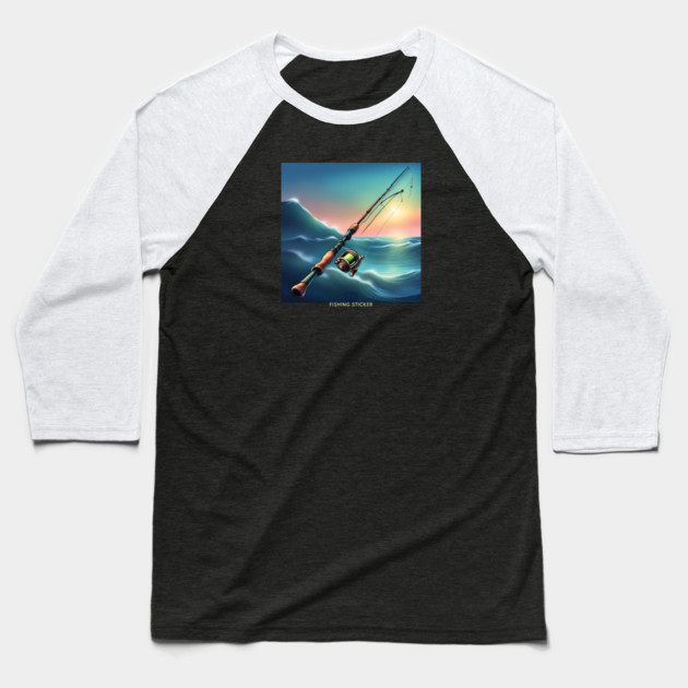 Fishing Lover Baseball T-Shirt by BlackMeme94