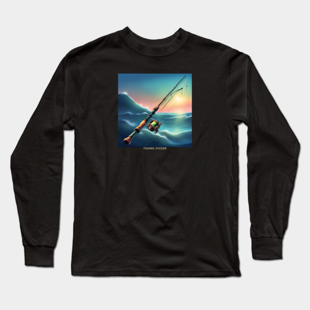 Fishing Lover Long Sleeve T-Shirt by BlackMeme94