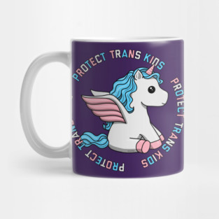 Protect Trans Kids Unicorn Mug