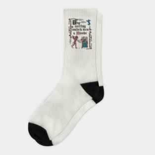 Could Have been an Email Medieval Style - funny retro vintage English history Socks