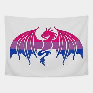 Bisexual Pride Dragon Tapestry