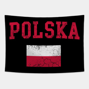 Polska Flag Poland Polish Family Heritage Gifts Tapestry