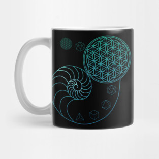 Sacred Geometry Spiral of Creation Mug