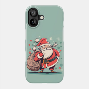 Christmas Santa Claus Minimalistic Drawing Phone Case