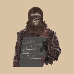 Battle For the Planet of the Apes: Ape Shall Not Kill Ape T-Shirt