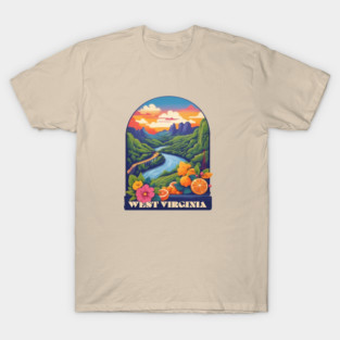West Virginia Vintage Design T-Shirt