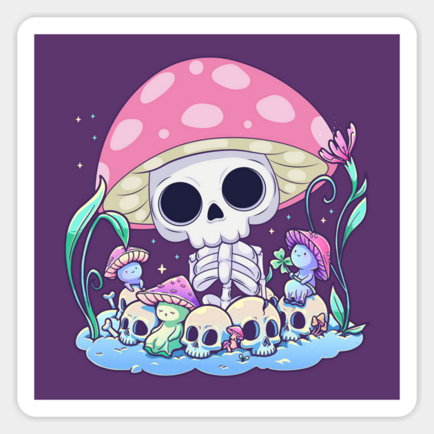 Poisonous Skeleton Magnet by GoshWow®