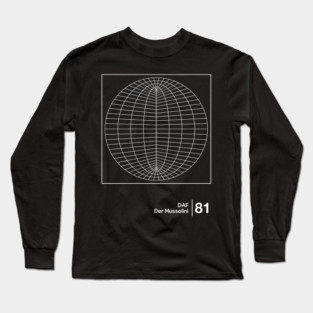 Der Mussolini - Minimalist Style Graphic Design Long Sleeve T-Shirt
