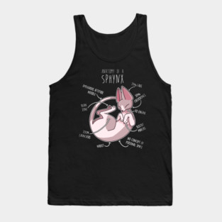 Sphynx Cat Anatomy Tank Top