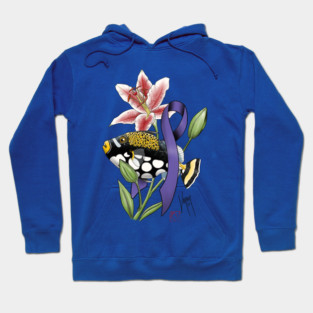 Cancer Awareness Triggerfish Hoodie