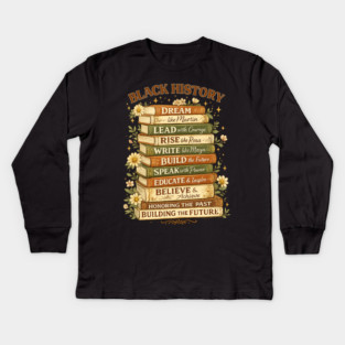 black-history Kids Long Sleeve T-Shirt