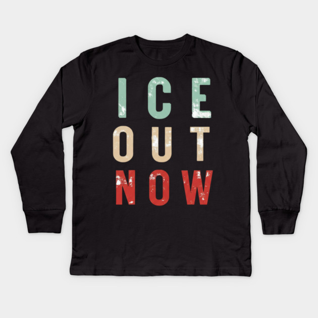 ice-out Kids Long Sleeve T-Shirt by BlackMeme94