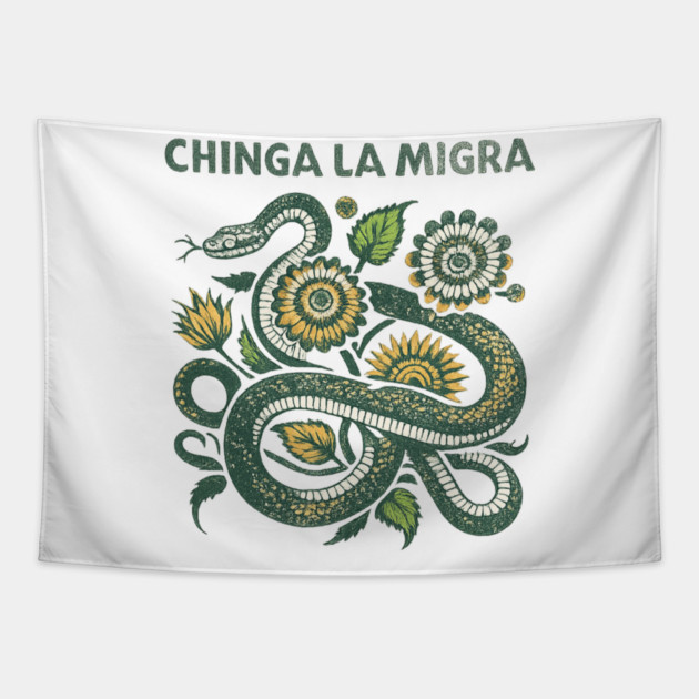 chinga-la-migra Tapestry by BlackMeme94