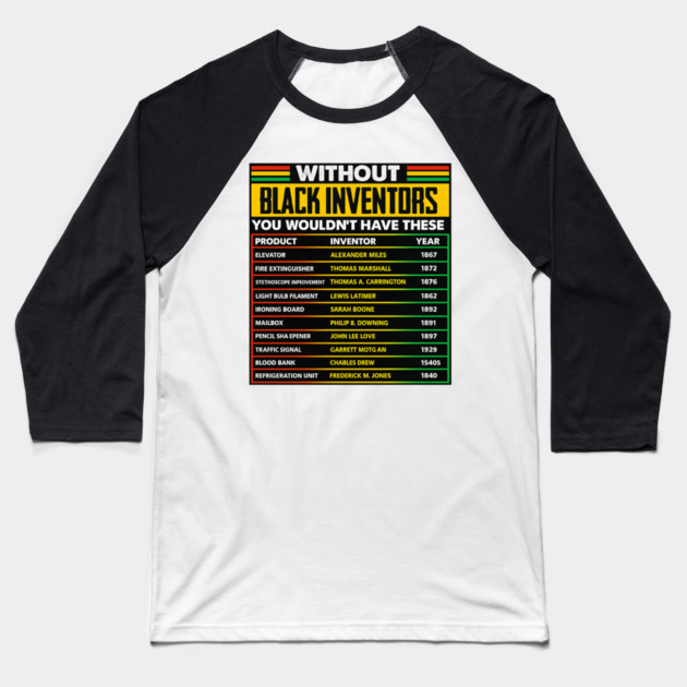 black-history Baseball T-Shirt by BlackMeme94