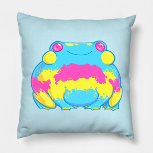 PANSEXUAL PRIDE FROG Pillow