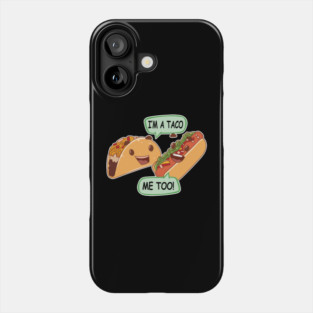 Funny Kawaii Taco and Hot Dog Claims to Be a Taco Phone Case
