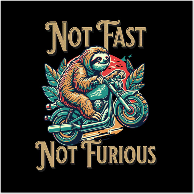 Sloth Wall Art by BlackMeme94