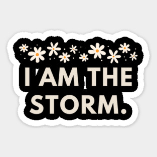 I am the storm Sticker