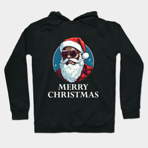 Black Santa, Afro Santa, Santa Claus, Black Christmas Hoodie by UrbanLifeApparel