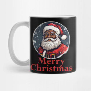 African American Santa, Black Santa Mug