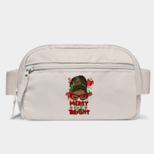 Merry and Bright, Black Girl Christmas Magic Bag