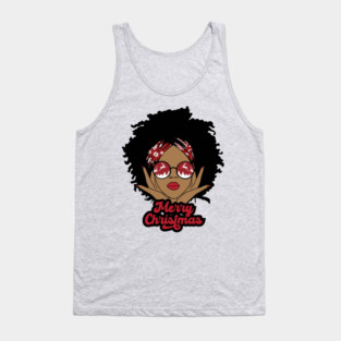 Merry Christmas, Black Girl Christmas Magic Tank Top