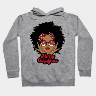 Merry Christmas, Black Girl Christmas Magic Hoodie