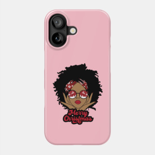 Merry Christmas, Black Girl Christmas Magic Phone Case