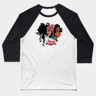Merry Christmas, Black Girl Magic Baseball T-Shirt