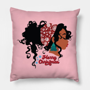 Merry Christmas, Black Girl Magic Pillow