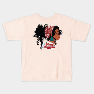 Merry Christmas, Black Girl Magic Kids T-Shirt