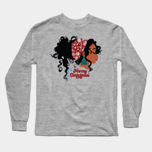 Merry Christmas, Black Girl Magic Long Sleeve T-Shirt