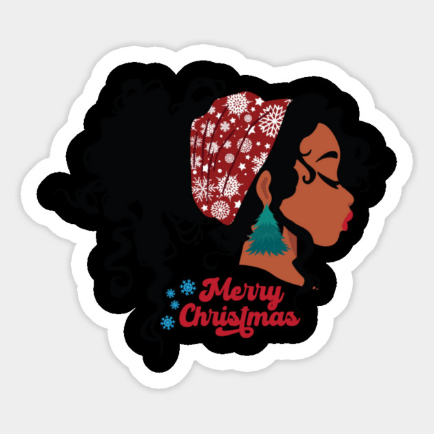 Merry Christmas, Black Girl Magic Magnet by UrbanLifeApparel