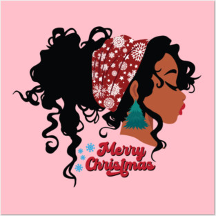 Merry Christmas, Black Girl Magic Posters and Art