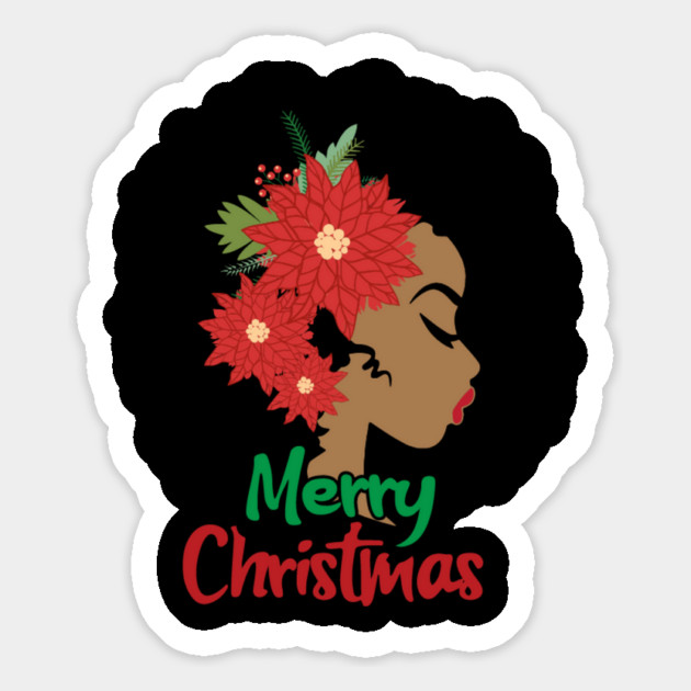 Merry Christmas, Black Woman Magnet by UrbanLifeApparel