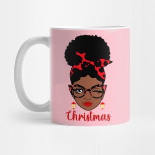 Christmas, Black Woman Mug