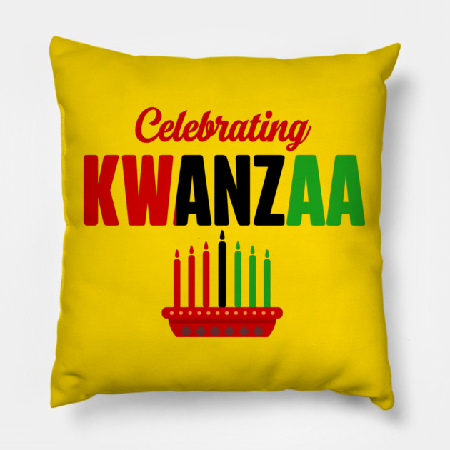 Celebrating Kwanzaa Pillow by UrbanLifeApparel