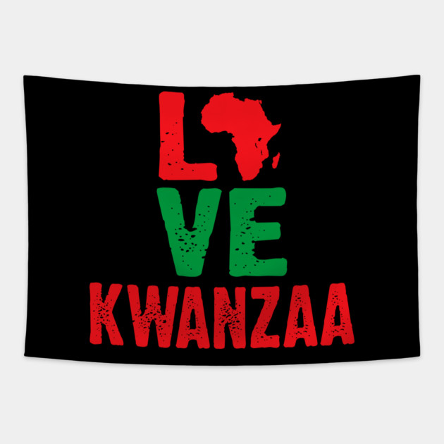 Love Kwanzaa Tapestry by UrbanLifeApparel